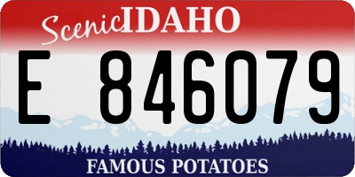 ID license plate E846079