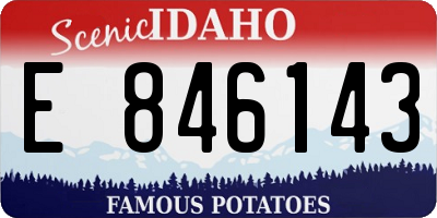 ID license plate E846143