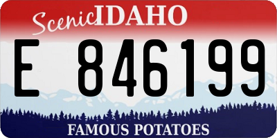 ID license plate E846199