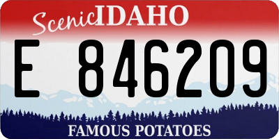 ID license plate E846209