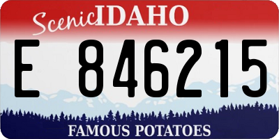 ID license plate E846215