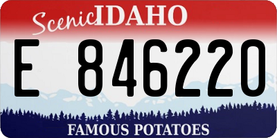 ID license plate E846220