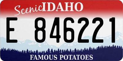 ID license plate E846221
