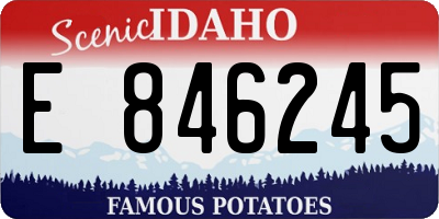 ID license plate E846245