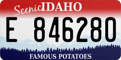 ID license plate E846280