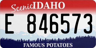 ID license plate E846573