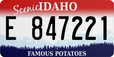 ID license plate E847221