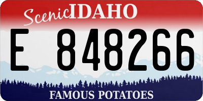 ID license plate E848266
