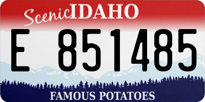 ID license plate E851485