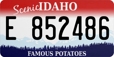 ID license plate E852486