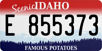 ID license plate E855373