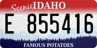 ID license plate E855416