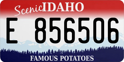 ID license plate E856506