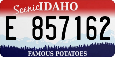ID license plate E857162