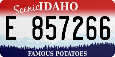 ID license plate E857266