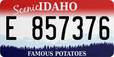 ID license plate E857376
