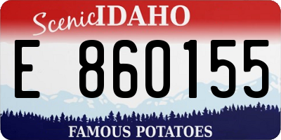 ID license plate E860155