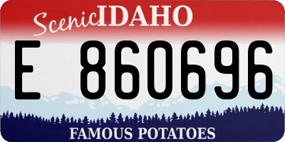 ID license plate E860696