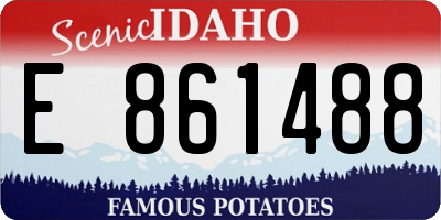 ID license plate E861488