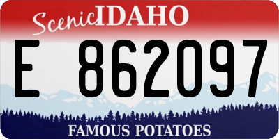 ID license plate E862097