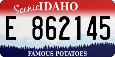 ID license plate E862145