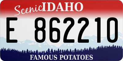 ID license plate E862210