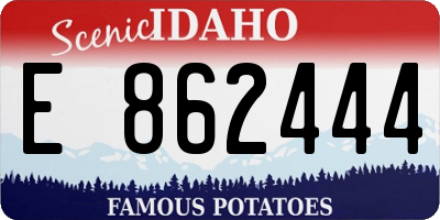 ID license plate E862444