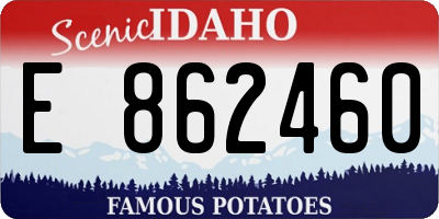 ID license plate E862460