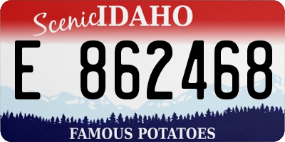 ID license plate E862468
