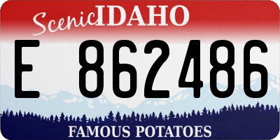 ID license plate E862486