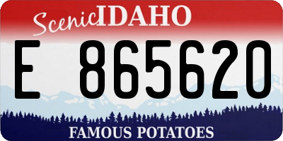 ID license plate E865620