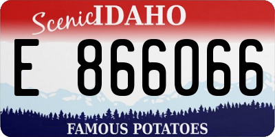 ID license plate E866066