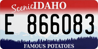 ID license plate E866083