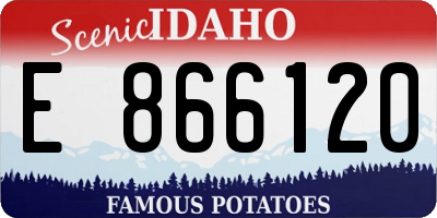 ID license plate E866120