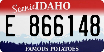 ID license plate E866148