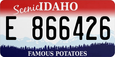 ID license plate E866426