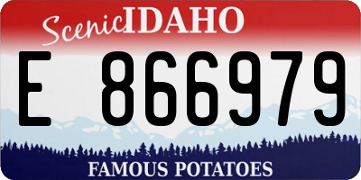 ID license plate E866979