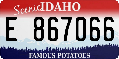 ID license plate E867066