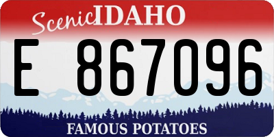 ID license plate E867096