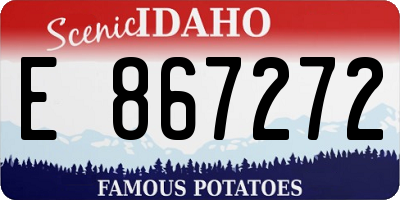 ID license plate E867272