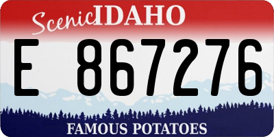 ID license plate E867276