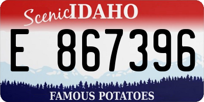 ID license plate E867396