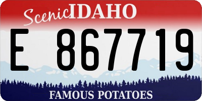 ID license plate E867719