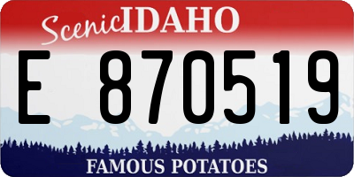 ID license plate E870519