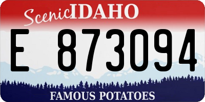 ID license plate E873094