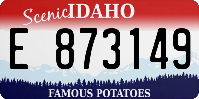 ID license plate E873149