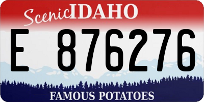 ID license plate E876276