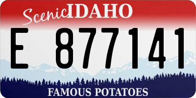 ID license plate E877141