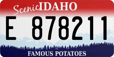 ID license plate E878211