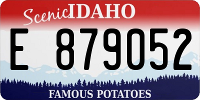 ID license plate E879052